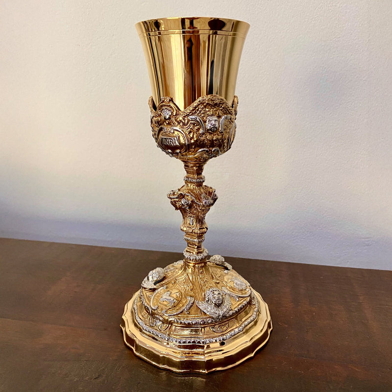 Cálice Passio Christi em banho misto de ouro e níquel