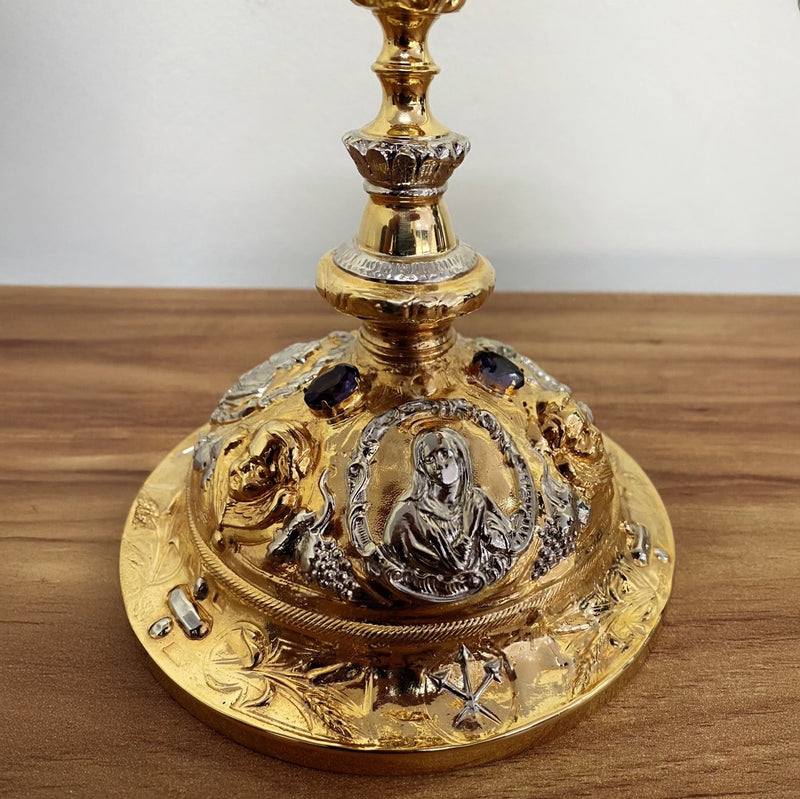 Cálice Nazareth em banho misto de ouro e níquel