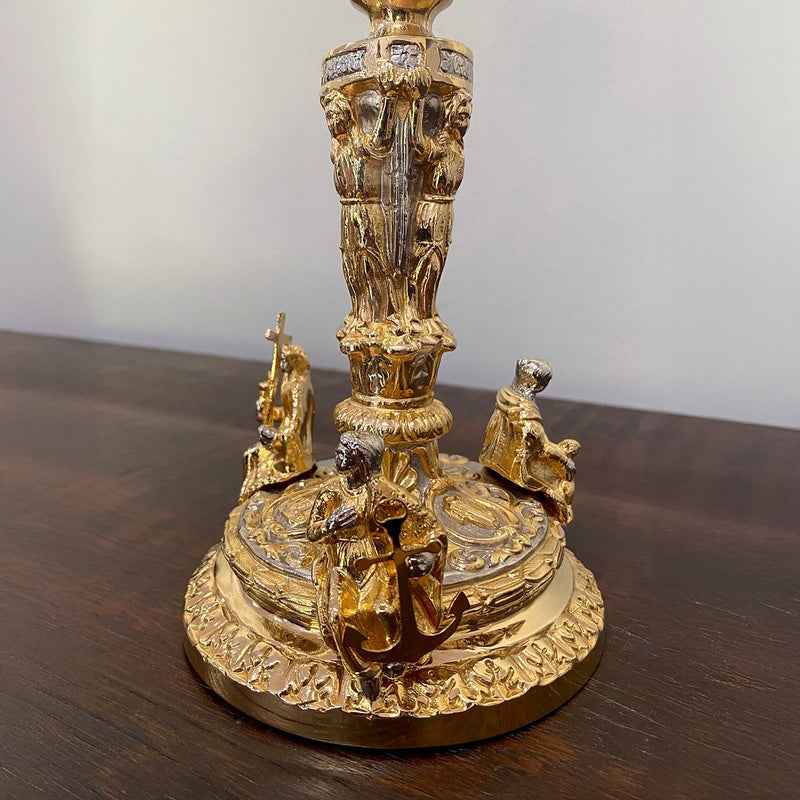 Cálice Romano em banho misto de ouro e níquel