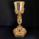 Cálice Virtudes com Grade banhado a ouro