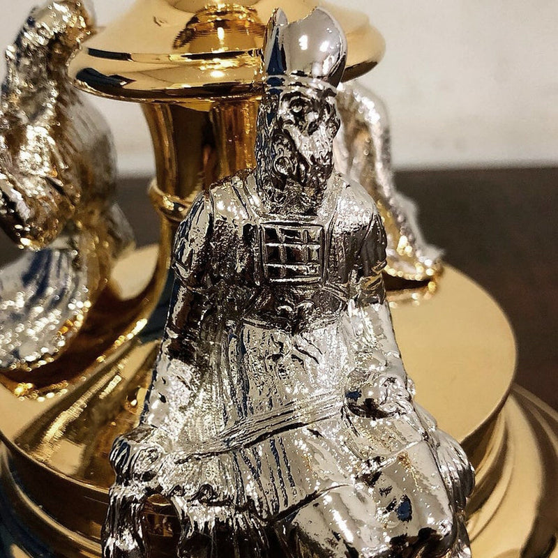 Conjunto de Cálice e Âmbula Profetas banhados a ouro