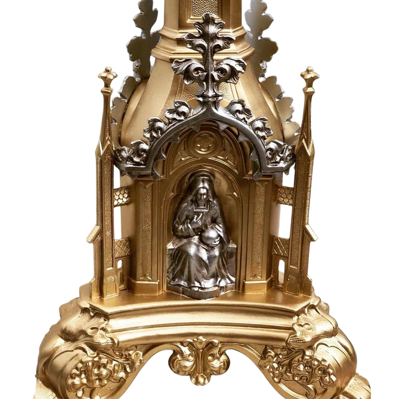 Conjunto de Pia Batismal com Porta Círio Gótico
