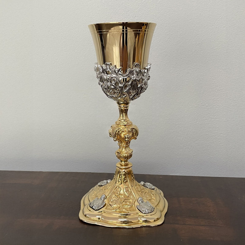 Cálice Querubim banhado a ouro