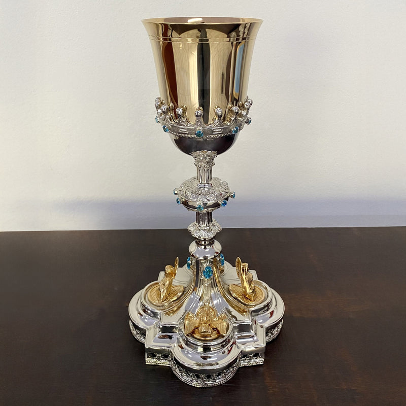 Cálice Vaticano banhado a níquel