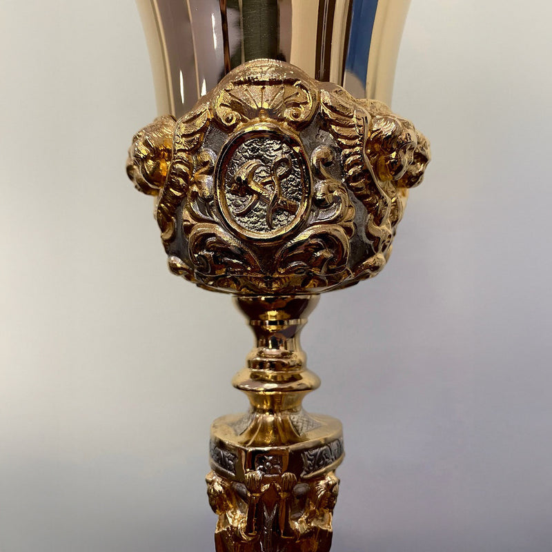 Cálice Romano em banho misto de ouro e níquel