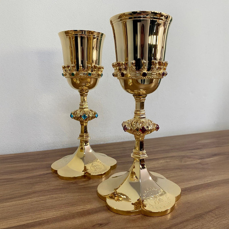 Cálice Gótico banhado a ouro