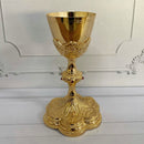 Cálice Trigo e Uva banhado a ouro