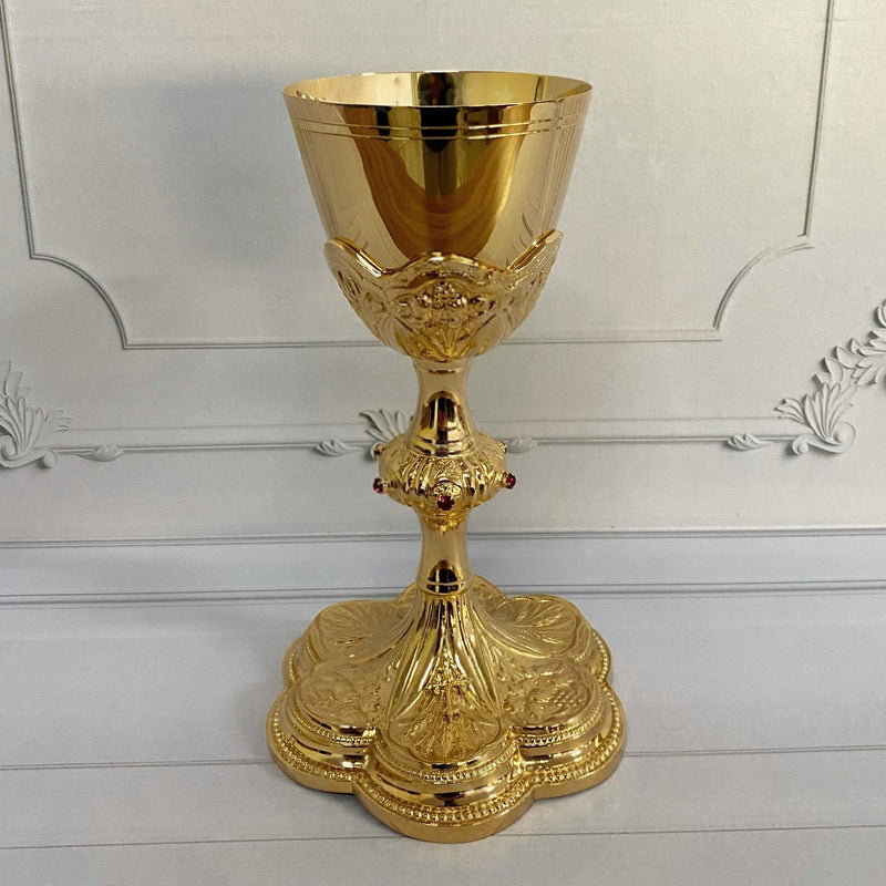 Cálice Trigo e Uva banhado a ouro
