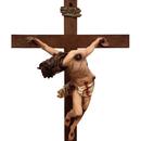 Crucifixo Cristo Pendente 215cm de Parede